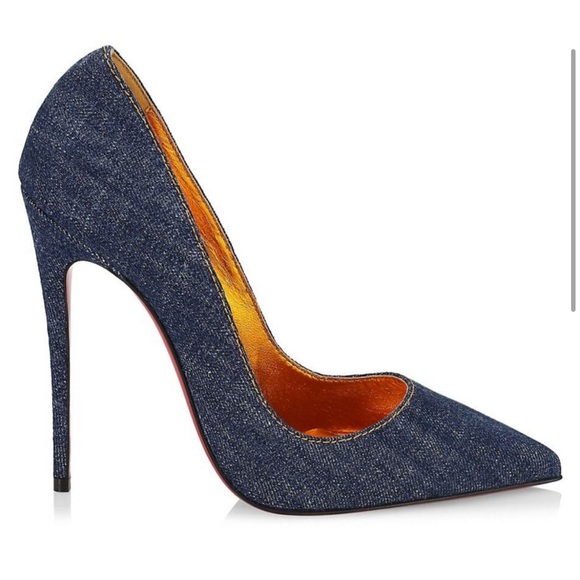 Christian Louboutin Denim So Kate 120s heels stilettos - Picture 3 of 9